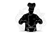 High-quality chef cooking silhouette, an Illustration by Amazin_art (Thumbnail 27 of 31)