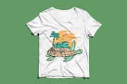 Beach and turtle illustration, an Animal Illustration by gunaonedesign (Thumbnail 3 of 6)