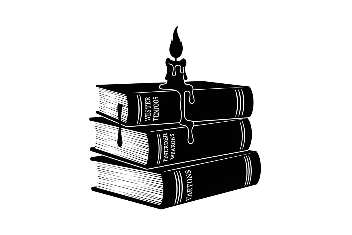Vintage Book Stack Candle Bundle, an Illustration by jahid234 (Photo 23 of 31)