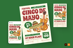 Cinco De Mayo Event Flyer, a Flyer Template by MMPixelCraft