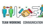 Partnership and Business Teamwork, a Person Illustration by TAlex (Thumbnail 3 of 6)