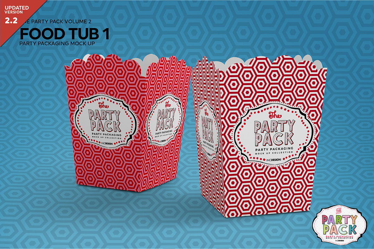 Food Tub 1 Packaging Mockup, a Cups & Container Mockup by INCDesign (Photo 1 of 5)