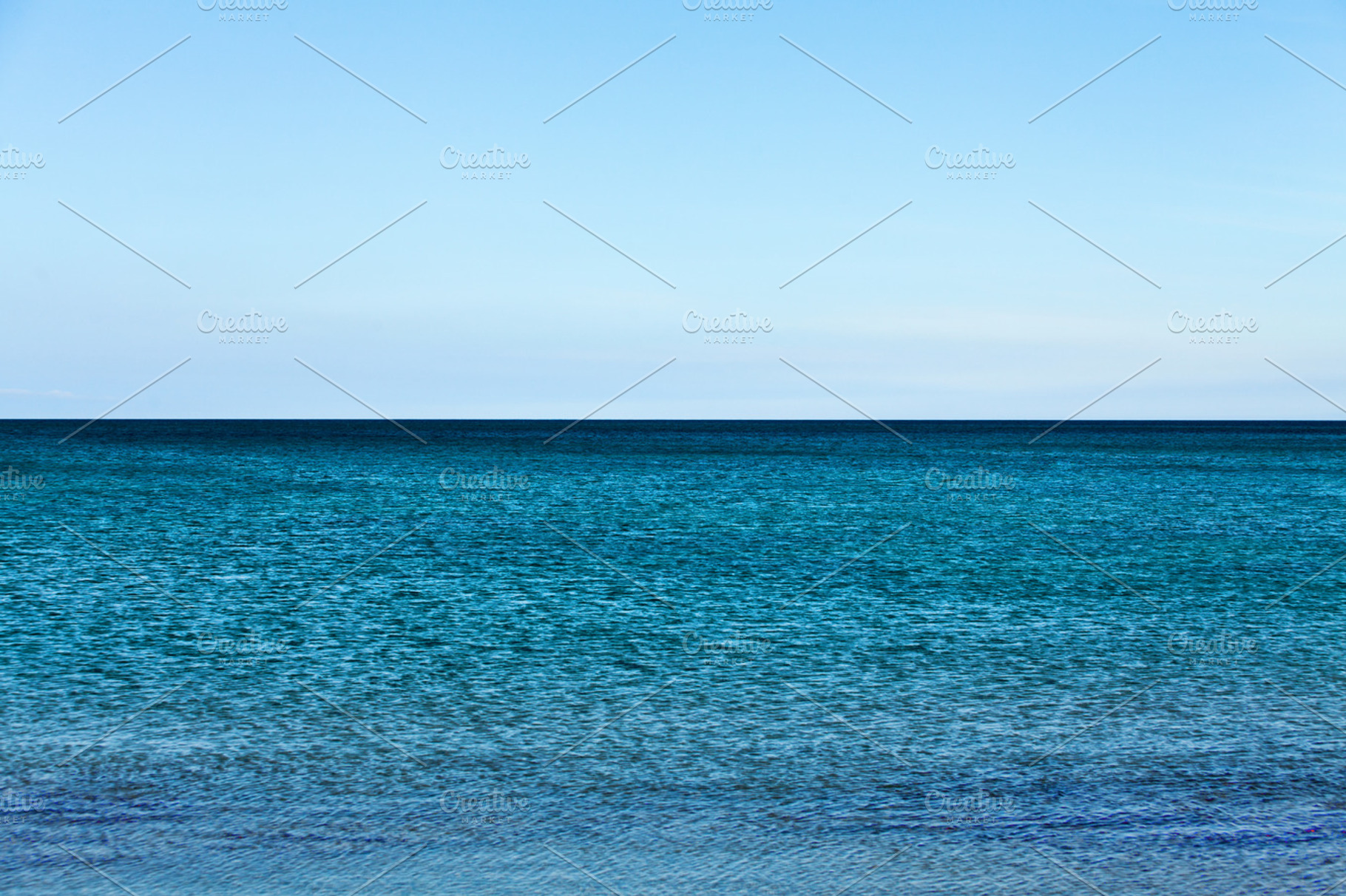 Hawaii Sea Aqua & Blue Horizon, a Nature Photo by Photofanaticus