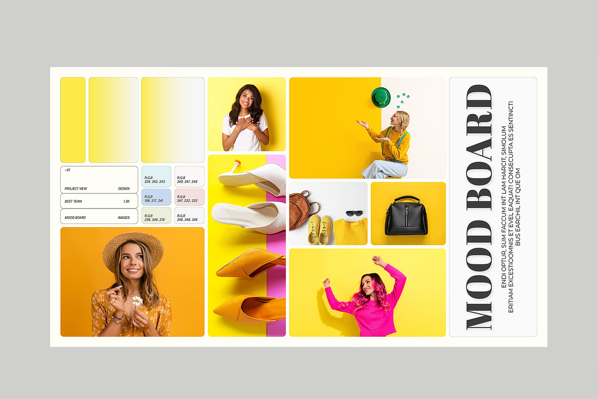 Mood Board Layout, a Social Media Template by MightyDesign (Photo 2 of 6)
