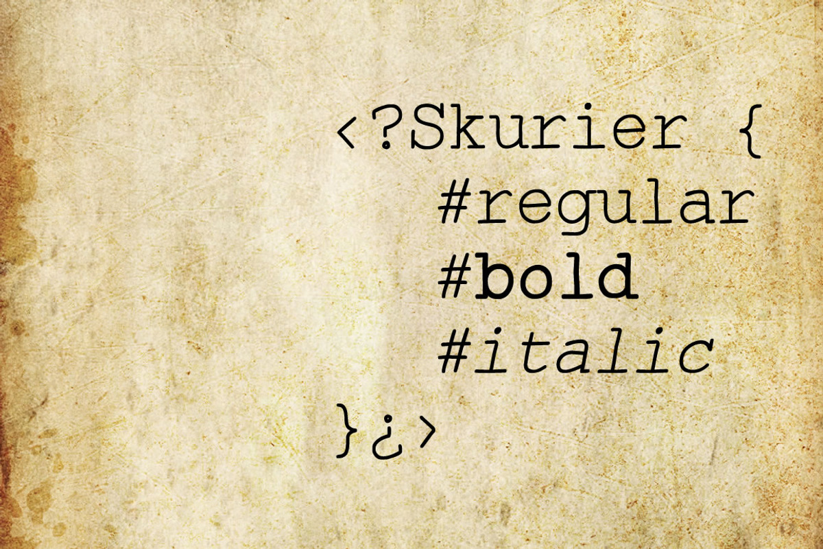 Skurier - 3 fonts