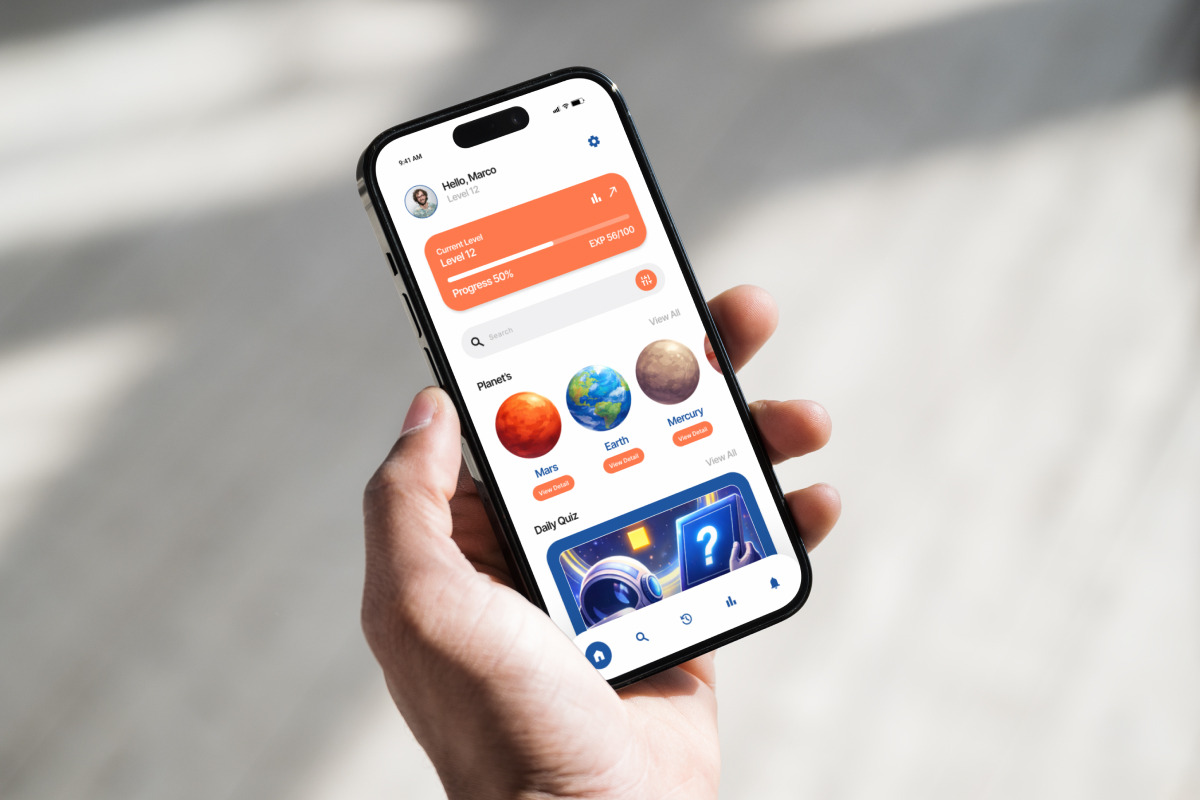 Quizstronaut Space Academy Quiz App, an App Template by productype1 (Photo 5 of 5)