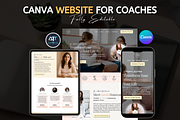 Life Coach Website Template – Canva, a Landing Page Template by AwaisTheTechie (Thumbnail 1 of 5)