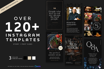 Restaurant Social Media Templates, a Social Media Template by Onyx Templates