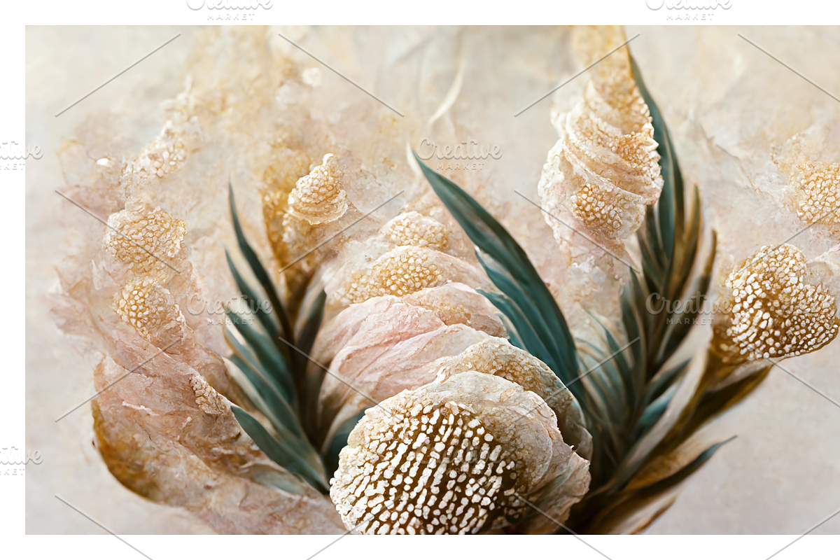 Deli (2) Collection · Textured Bloom, a Decorative Illustration by milatovar (Photo 13 of 16)