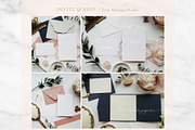 Wedding Invitation Styled Set, a Food & Drink Photo by BlueHarborPaperie (Thumbnail 2 of 4)