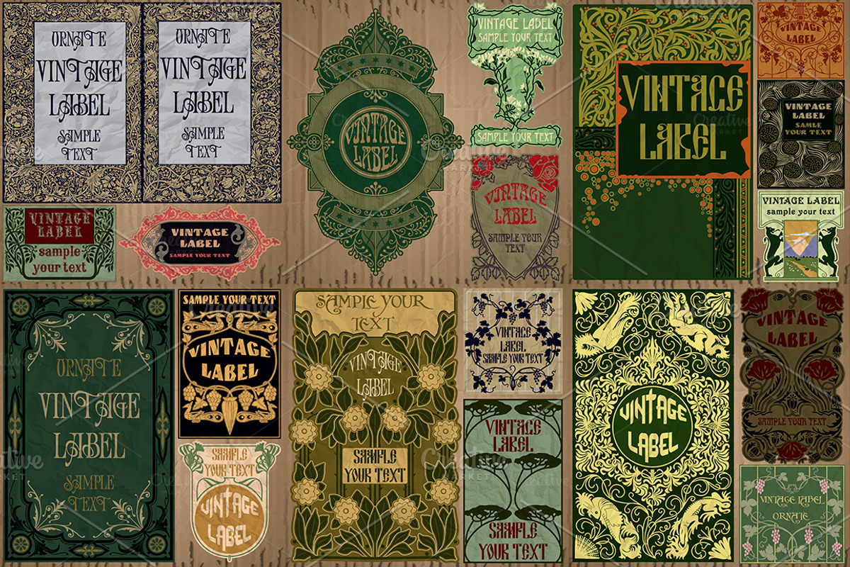 Covers Art Nouveau - mega set, a Decorative Illustration by Stanislav Kharchevskyi (Photo 8 of 10)