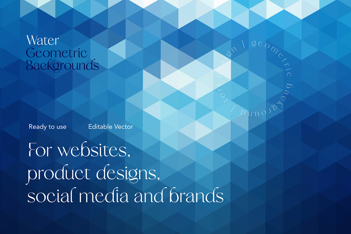 Water Geometric Background preview 5