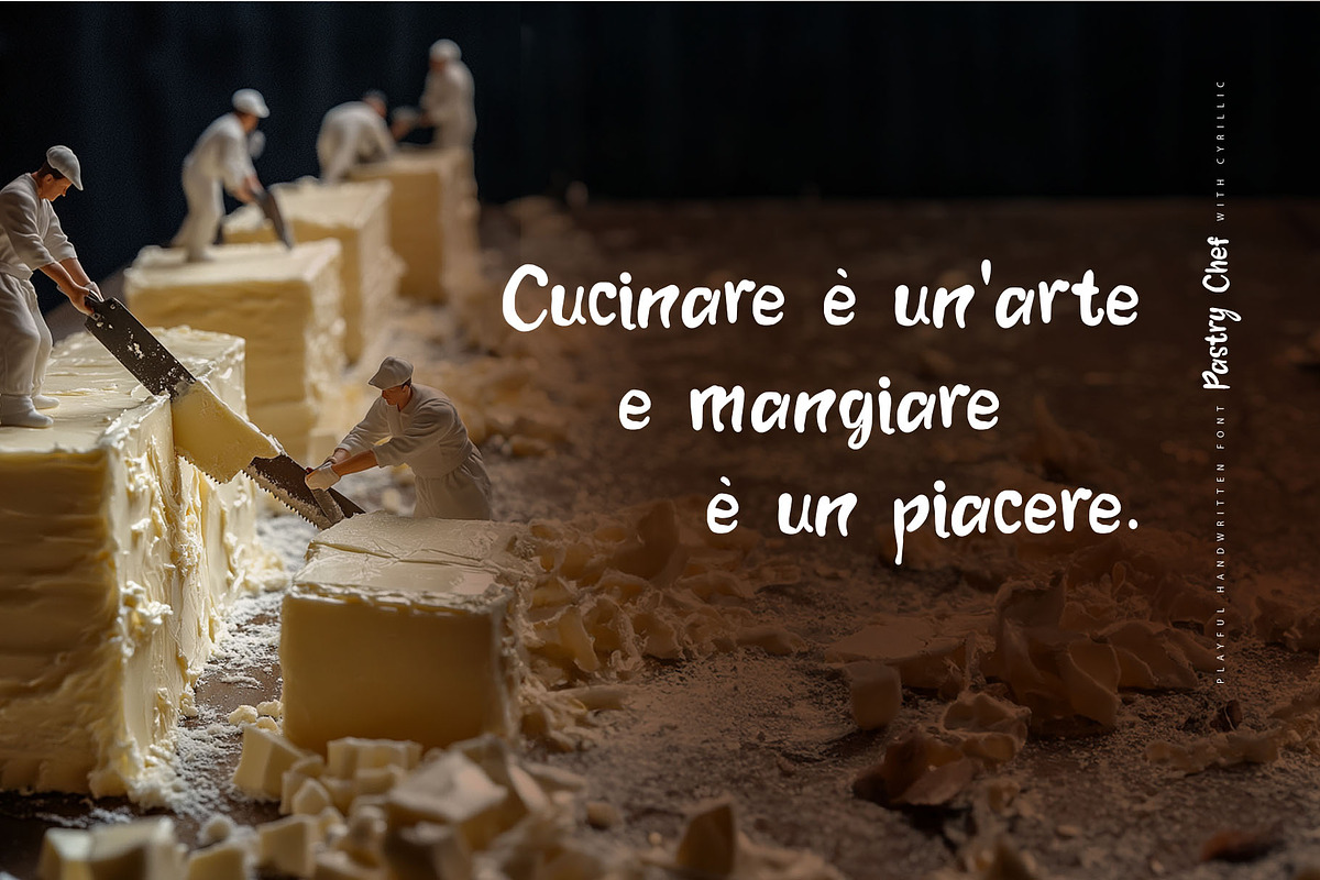 Pastry Chef Cyrillic script font, a Font by IraDvilyuk (Photo 3 of 9)