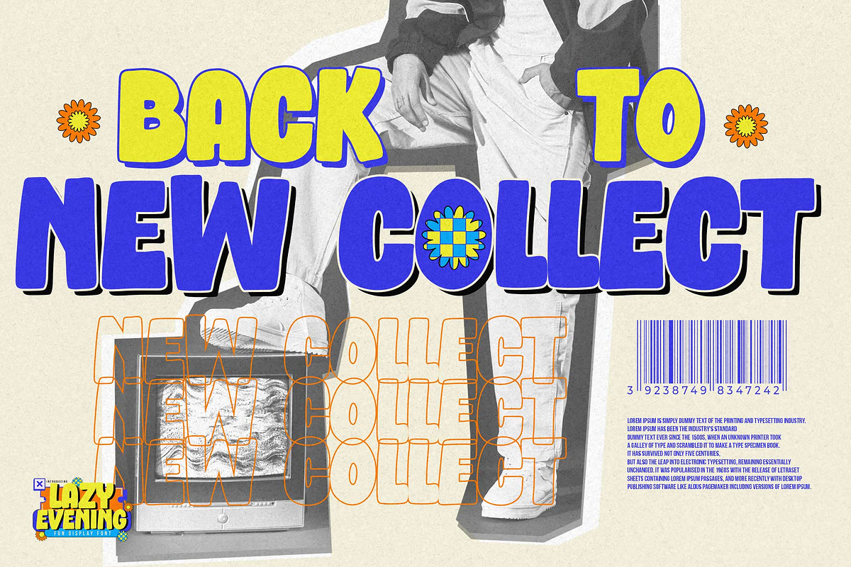 Lazy Evening - Fun Display Font, a Sans Serif Font by Gassstype (Photo 8 of 8)