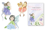Flower fairies. watercolor set, an Illustration by Love Watercolor Store (Thumbnail 2 of 8)