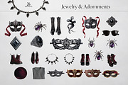 Gothic Glam – Halloween Collage Pack, an Object Graphic by R-studio (Thumbnail 6 of 11)
