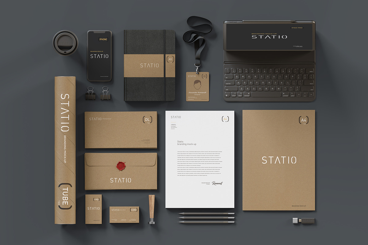 Statio: Stationery ID mockup, a Product Mockup by TITO (Photo 2 of 4)
