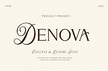 DENOVA // Elegant Luxury Font
