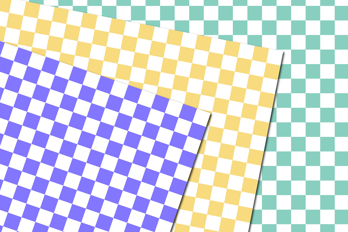 Summer Checkerboard Patterns, a Pattern Graphic by Patterns for Dessert (Photo 3 of 5)
