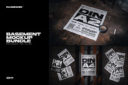 Basement Poster Mockup Bundle, an Advertising Mockup by FLYERWRK (Thumbnail 1 of 10)