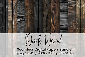 Dark Wood Seamless