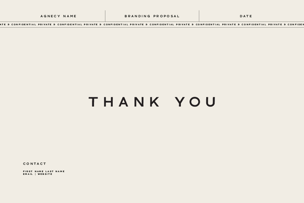 Minimalist Branding Proposal Deck, a Presentation Template by mollydeering (Photo 10 of 10)