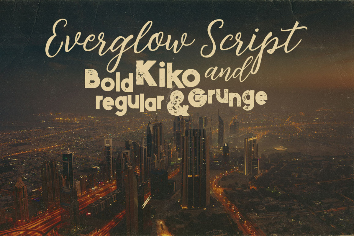 Everglow Script Font Duo preview 2