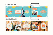 Retro Travel Instagram Carousels, a Social Media Template by Anna Design Studio (Thumbnail 8 of 13)