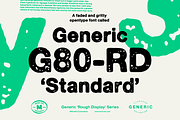 Generic G80-RD 'Standard', a Sans Serif Font by More Etc. Studios (Thumbnail 1 of 8)