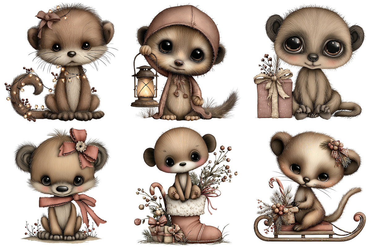 Whimsical Meerkat Clipart, an Illustration by Craft Nest (Photo 7 of 9)