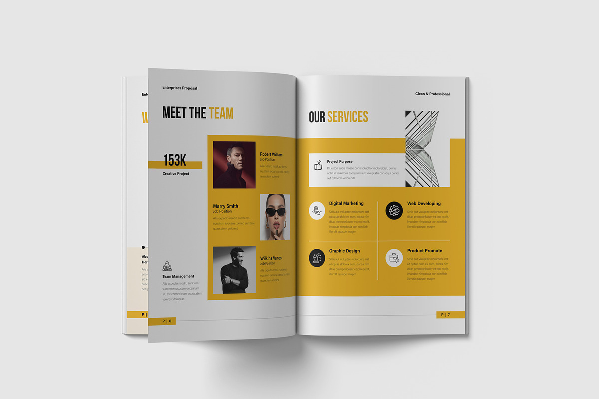 Business Enterprises Proposal, a Brochure Template by NorthPeak (Photo 4 of 11)