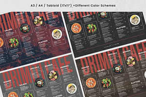 Restaurant Placemat Menu Template