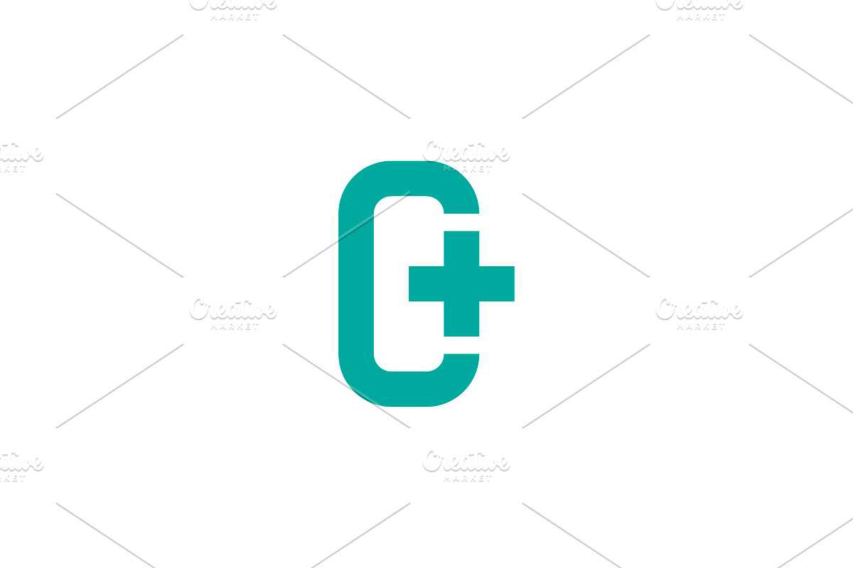letter C medical health plus logo, a Branding & Logo Template by kurostd