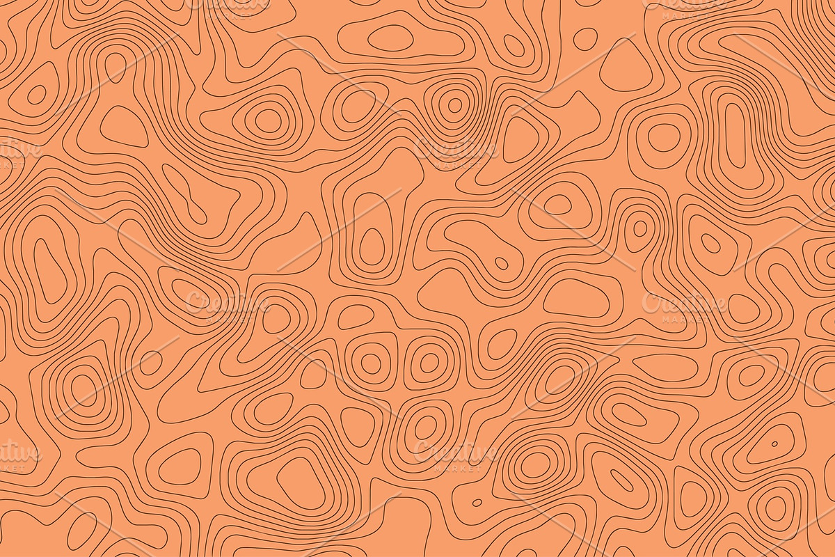 Topographic Map Vector Backgrounds, a Background Graphic by alexdndz (Photo 5 of 5)
