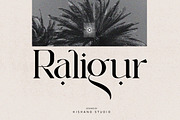 Raligur Serif Font, a Serif Font by Hishand Studio (Thumbnail 1 of 10)