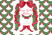 Oversized Red Bow Garland, a Seasonal Illustration by LABFcreations (Thumbnail 2 of 4)