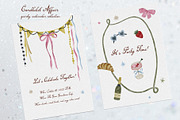 Quirky Watercolor Wedding Icons Set, a Decorative Illustration by Madiwaso (Thumbnail 2 of 9)