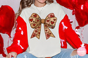 Patchwork Valentine’s Day Bow PNG, an Illustration by CreationArt (Thumbnail 5 of 5)