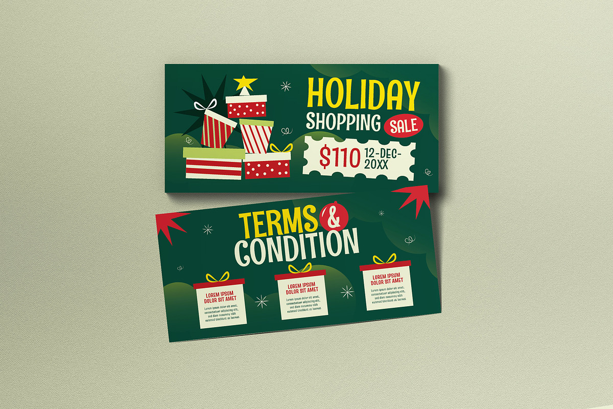 Holiday Shopping Sale Voucher