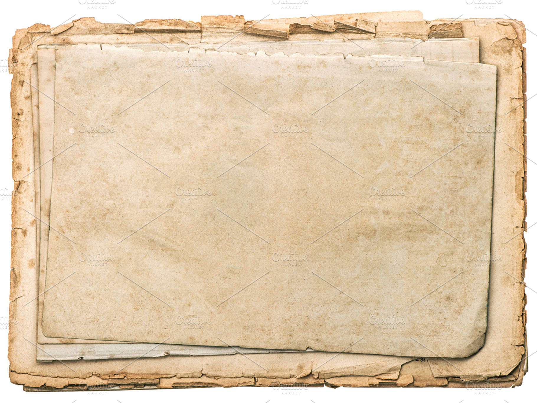 Aged papers with edges, an Abstract Photo by LiliGraphie
