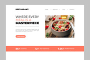 Restaurant Landing Page, an UI Kit Template by CreativeShaper (Thumbnail 2 of 5)