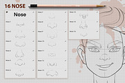 PROCREATE CARTOON PORTRAIT TOOLKIT, a Brush Add-On by AlexandraArt (Thumbnail 6 of 9)