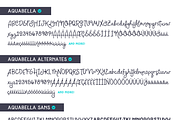 Aquabella Font Duo, a Script Font by Denise Chandler (Thumbnail 8 of 8)
