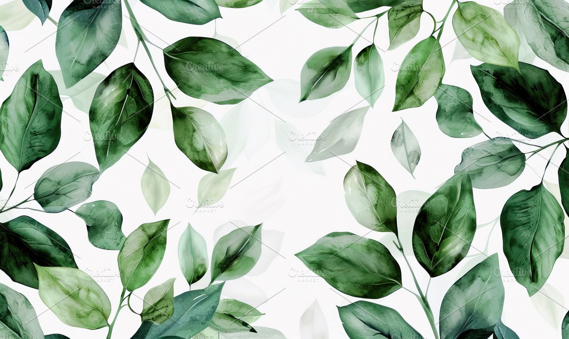 Lush Green Foliage Background, Gener, a Photo by LOGOCREATIVE