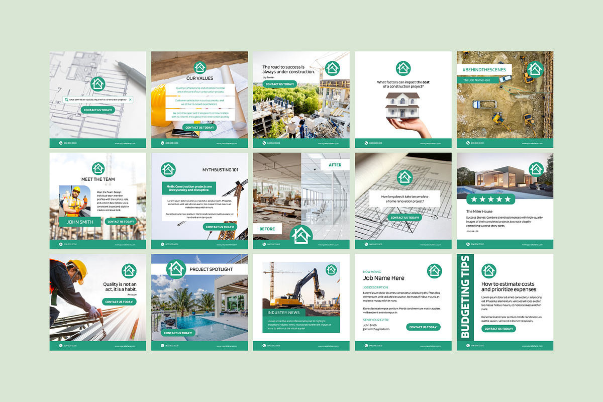 Construction Social Media, a Social Media Template by Sincerely Media (Photo 8 of 9)