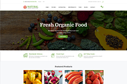 Pts Natural – a beautiful  food them, a Bootstrap Template by Prestabrain (Thumbnail 1 of 3)