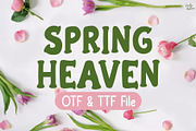 Spring Heaven | Handwritten Font, a Handwritten Font by LivelyAutumn11.11 (Thumbnail 1 of 5)