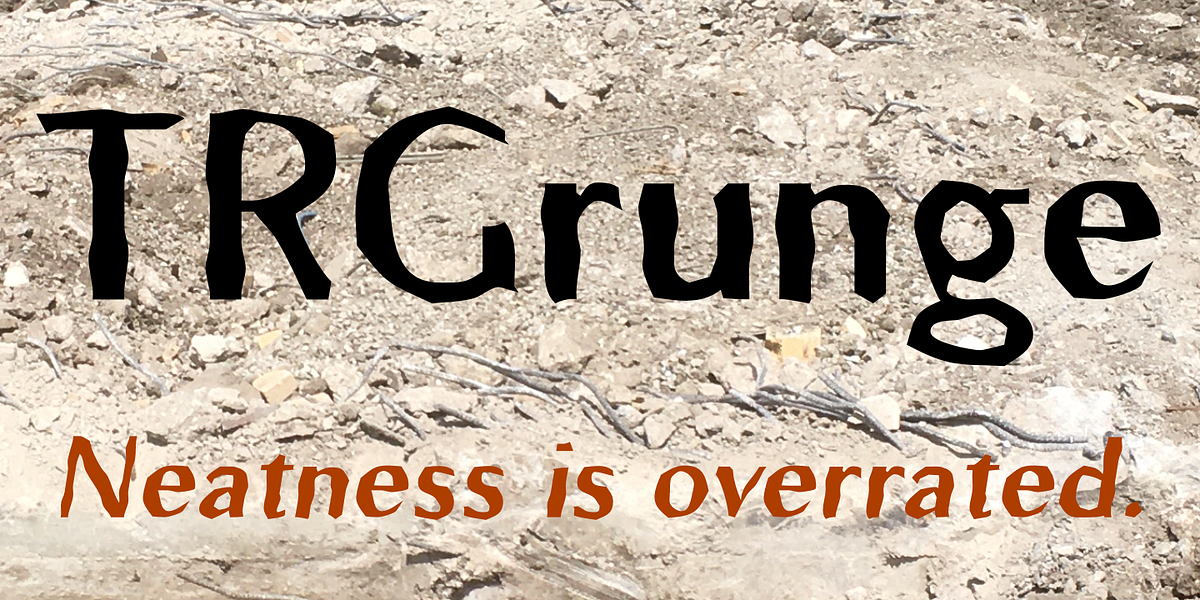 TRGrunge, a Sans Serif Font by Ingrimayne Type (Photo 1 of 7)