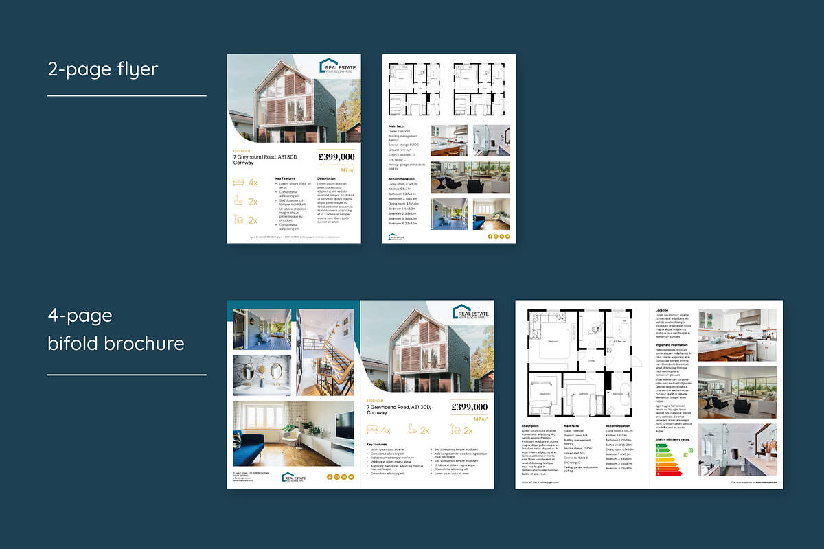 Real Estate Flyer & Bifold Brochure, a Brochure Template by SonaGeciova (Photo 5 of 5)