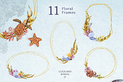 Sea Life Watercolor Clipart Set, an Animal Illustration by AnitaPol (Thumbnail 9 of 16)